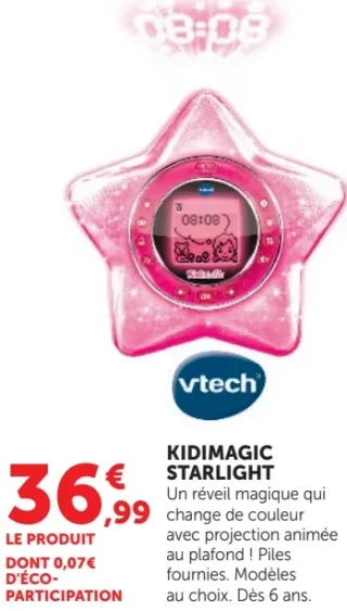 Réveil magique Kidimagic Starlight vtech