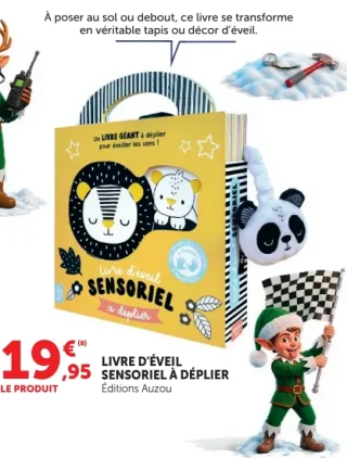 Livre d'éveil sensoriel à déplier