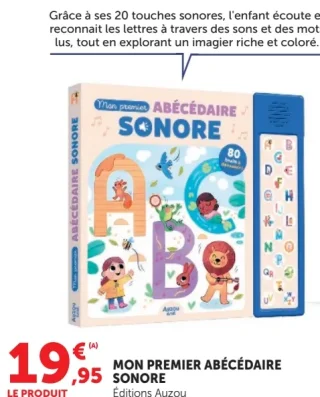 Mon premier abécédaire sonore Éditions Auzou