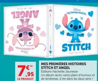 Livre Mes premières histoires Stitch et Angel Hachette Jeunesse Disney