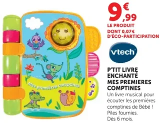 Vtech P'tit Livre Enchanté Mes Premières Comptines