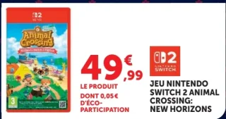 Jeu Nintendo Switch 2 Animal Crossing: New Horizons