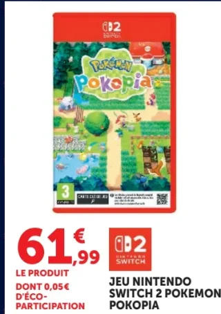 Jeu Nintendo Switch 2 Pokemon Pokopia