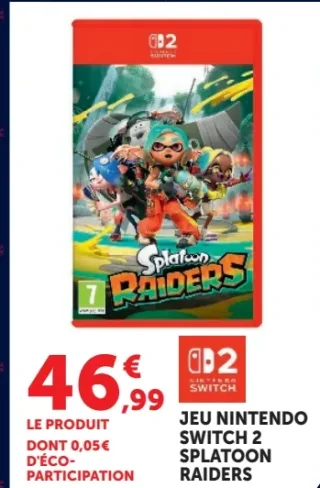 Jeu Nintendo Switch 2 Splatoon Raiders