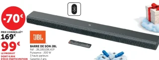 Barre de son JBL JBLSB510BLKEP