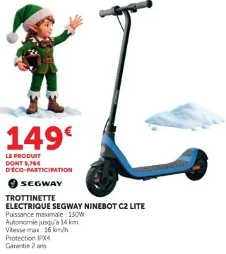 Trottinette électrique Segway Ninebot C2 Lite