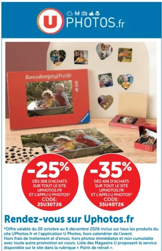 Impression et produits photo UPhotos.fr