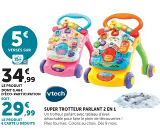 Super trotteur parlant 2 en 1 Vtech