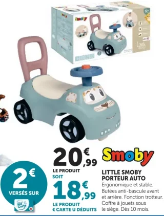 Little Smoby porteur auto