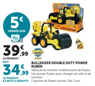 Bulldozer Double Duty Power Ruben Paw Patrol