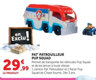 Pat' Patrouilleur Pup Squad Paw Patrol
