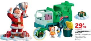 Le camion poubelle de Bluey avec 2 figurines