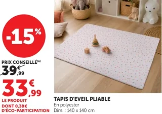 Tapis d'éveil pliable