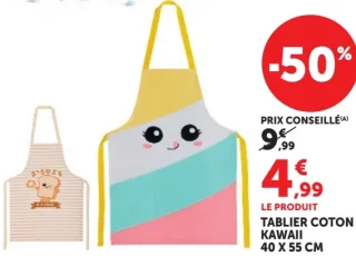 Tablier coton Kawaii
