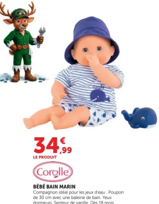Poupon Bébé Bain Marin Corolle