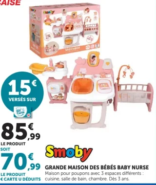 Smoby Grande maison des bébés Baby Nurse