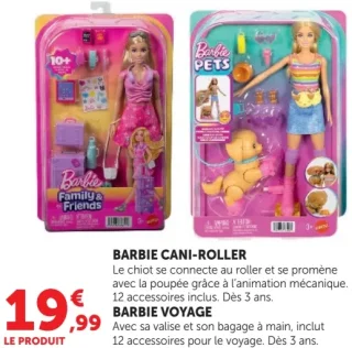 Barbie Cani-Roller ou Barbie Voyage