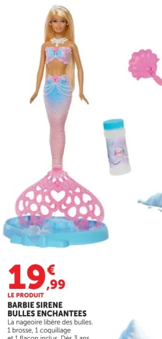 Barbie Sirène Bulles Enchantées