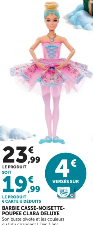 Barbie Casse-Noisette - Poupée Clara Deluxe