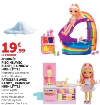 Journée piscine avec Blush_Rainbow High Little ou Pâtisserie avec Kandy_ Rainbow High Little