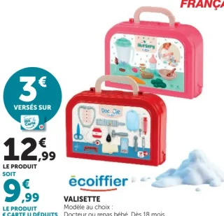 Valisette Écoiffier Docteur ou repas bébé