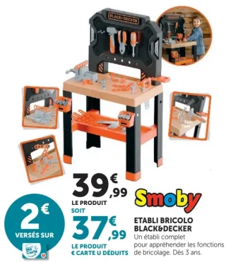 Établi bricolo Black&Decker Smoby