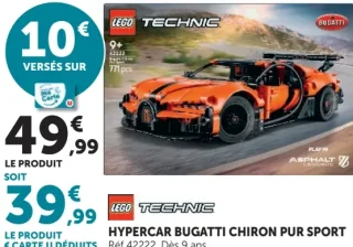HYPERCAR BUGATTI CHIRON PUR SPORT LEGO TECHNIC