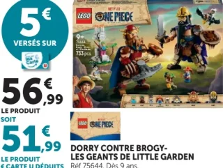 Lego Netflix One Piece Dorry contre Brogy - Les géants de Little Garden