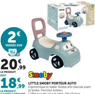 Smoby Little Smoby porteur auto
