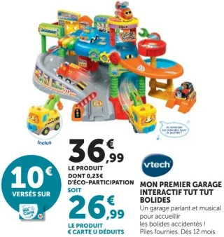 vtech Mon premier garage interactif Tut Tut Bolides