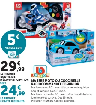 BB JUNIOR Ma 1ère moto ou Coccinelle radiocommandée