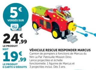 Véhicule Rescue Responder Marcus Paw Patrol La Pat' Patrouille