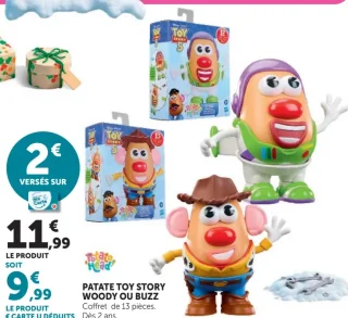 Potato Head Patate Toy Story Woody ou Buzz