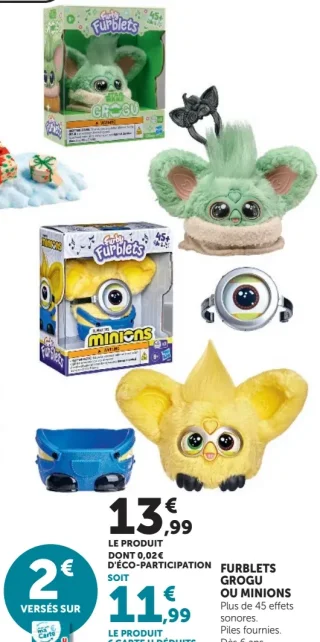 Furby Furblets Grogu ou Minions