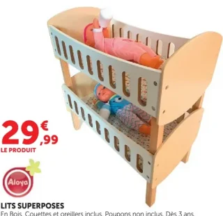 LITS SUPERPOSES En Bois Aloya
