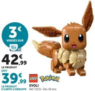 LEGO Pokémon Evoli Réf 72151