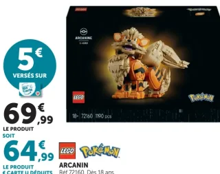 LEGO Pokémon Arcanin Réf 72160