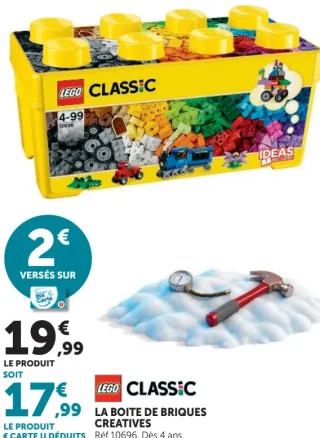 LEGO Classic La boîte de briques créatives Réf 10696
