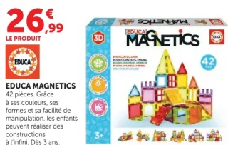 Jeu de construction Educa Magnetics 42 pièces
