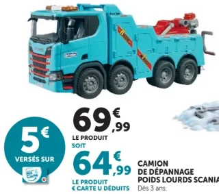 Bruder Camion de dépannage poids lourds Scania