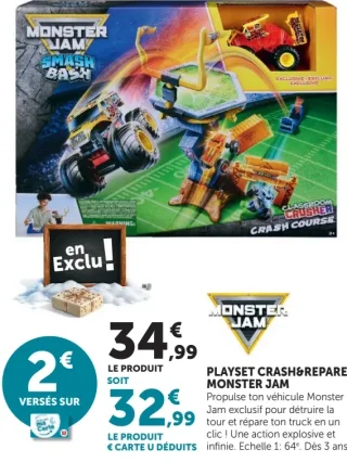 Playset Crash & Repare Monster Jam