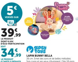 Lapin Bunny Bella Gipsy Toys