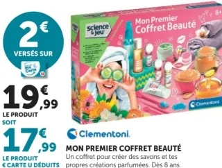 Coffret beauté Mon Premier Coffret Beauté Science & Jeu Clementoni