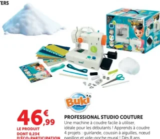Machine à coudre Professional Studio Couture Buki France
