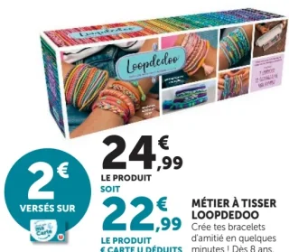Métier à tisser Loopdedoo pour créer des bracelets