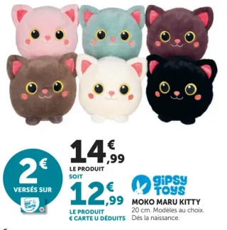 Peluche Moko Maru Kitty Gipsy Toys