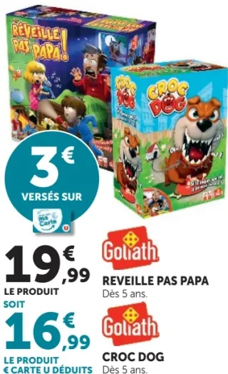 Jeu Réveille pas papa / Croc Dog Goliath