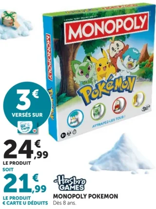 Jeu de société Monopoly Pokemon Hasbro Games