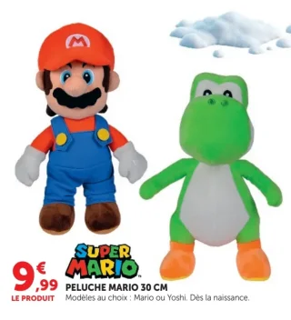 Peluche Mario 30 cm Super Mario