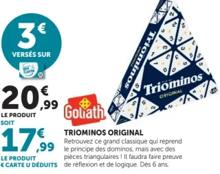 Jeu de dominos Triominos Original Goliath